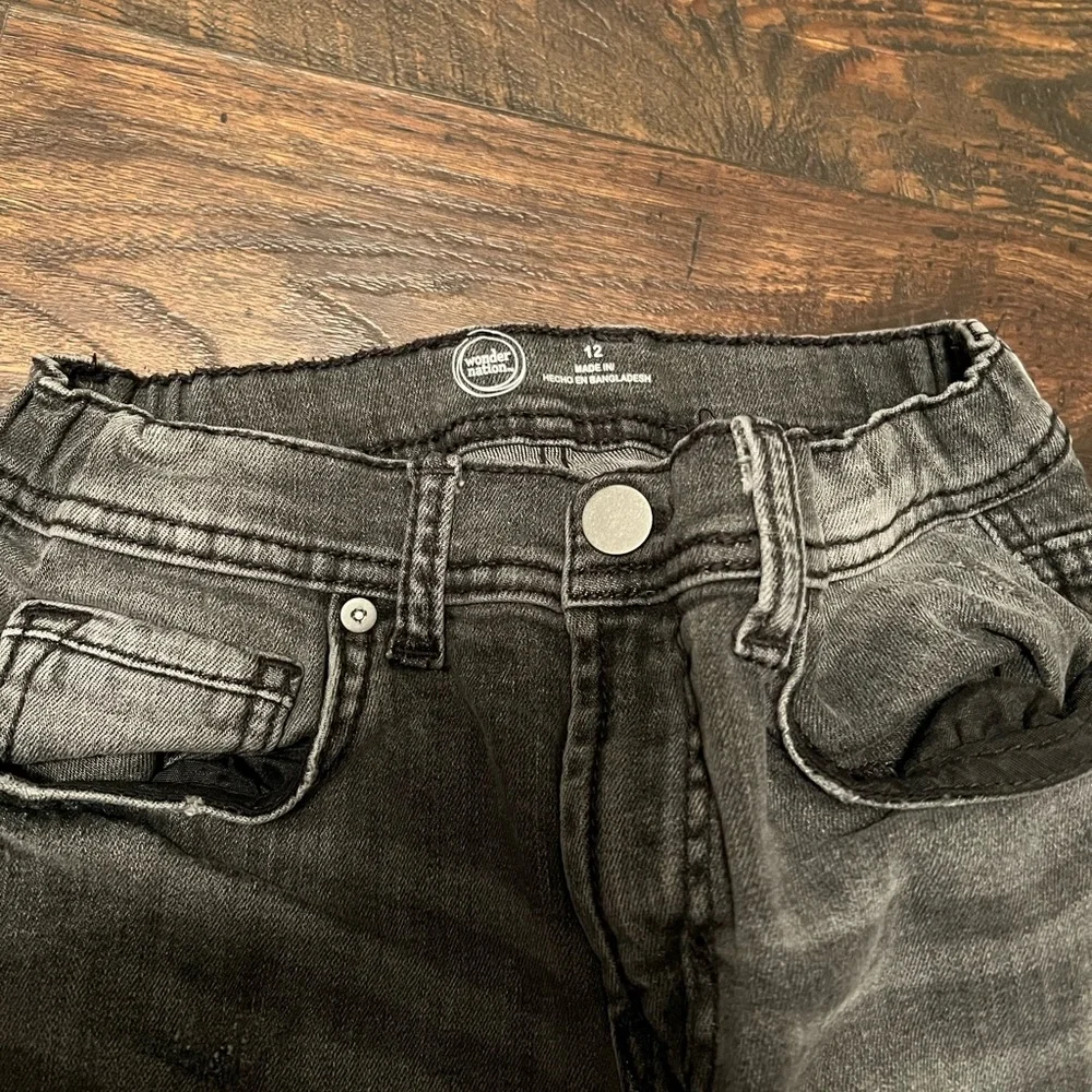 Boys Distressed Jeans Size 12 - Picture 2 of 3